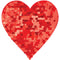 AMSCAN CA Valentine's Day Heart Paillette Cutout, 1 Count