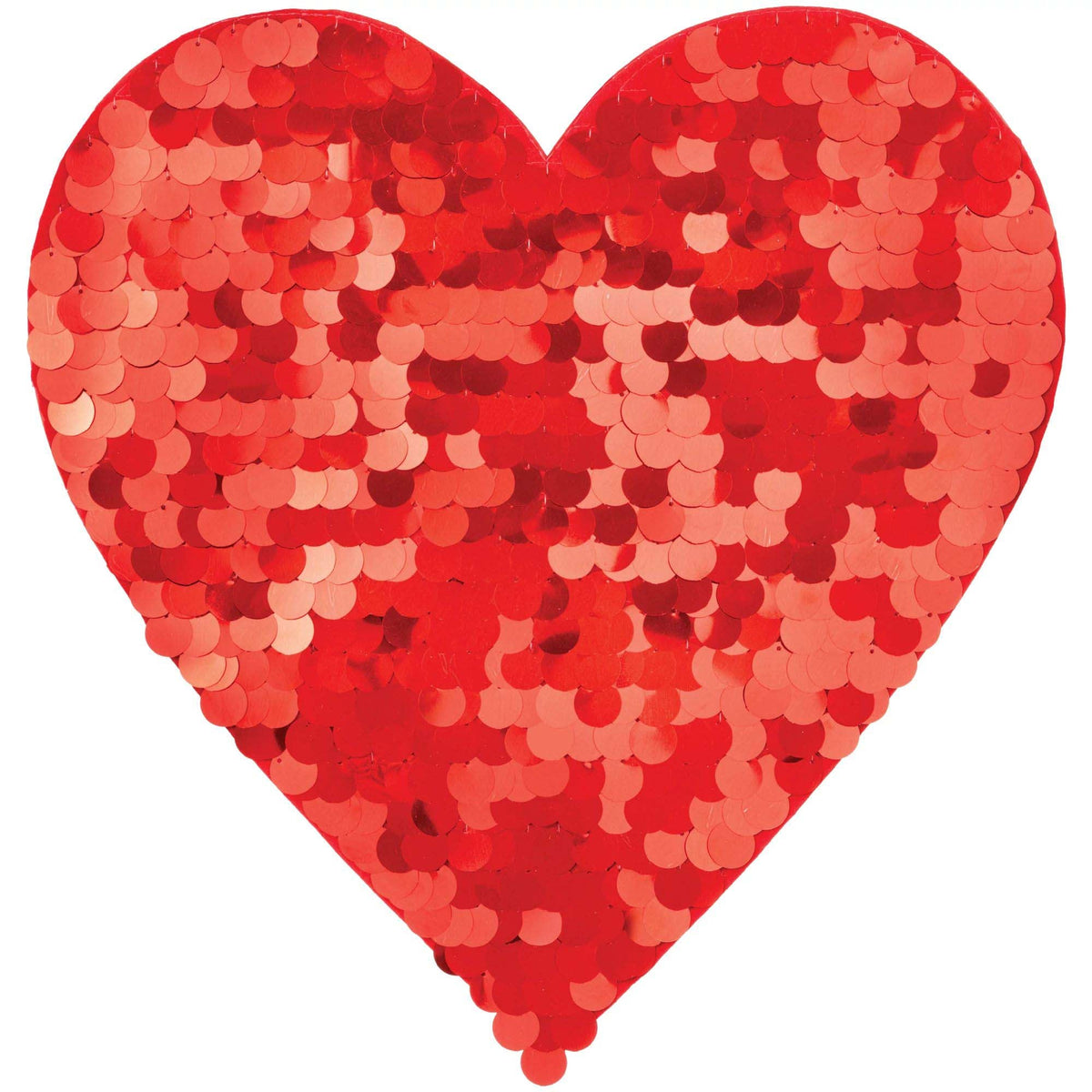 AMSCAN CA Valentine's Day Heart Paillette Cutout, 1 Count