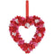 AMSCAN CA Valentine's Day Valentine Heart Floral Wreath, 13.4 x 12.6 Inches, 1 Count 192937475263