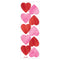 AMSCAN CA Valentine's Day Valentine's Day Foil Heart Stickers, 6 Count