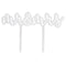 AMSCAN CA Wedding "Mr & Mrs" Acrylic Cake Topper, 1 Count