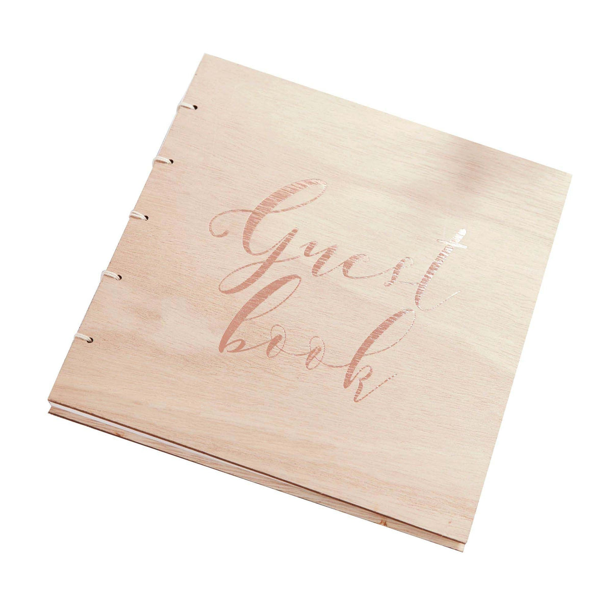 AMSCAN CA Wedding Wedding Wood Guest Book, 1 Count