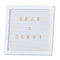 AMSCAN CA Wedding White Peg Board With Gold Letters, 1 Count 5056567029515