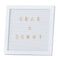 AMSCAN CA Wedding White Peg Board With Gold Letters, 1 Count 5056567029515
