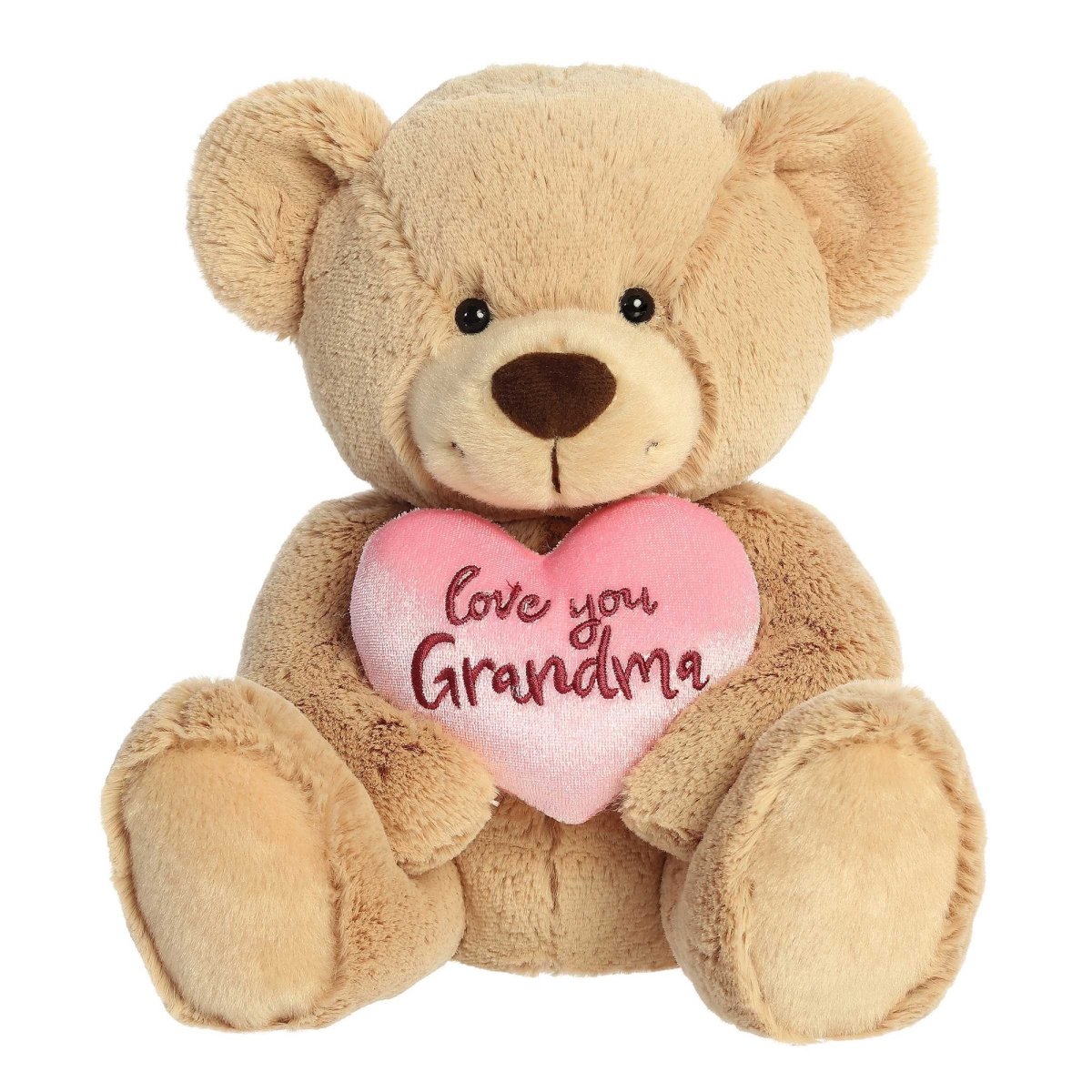 Aurora World Mother's Day Bear Plush I Love You Grandma, 11 Inches, 1 Count 092943822146