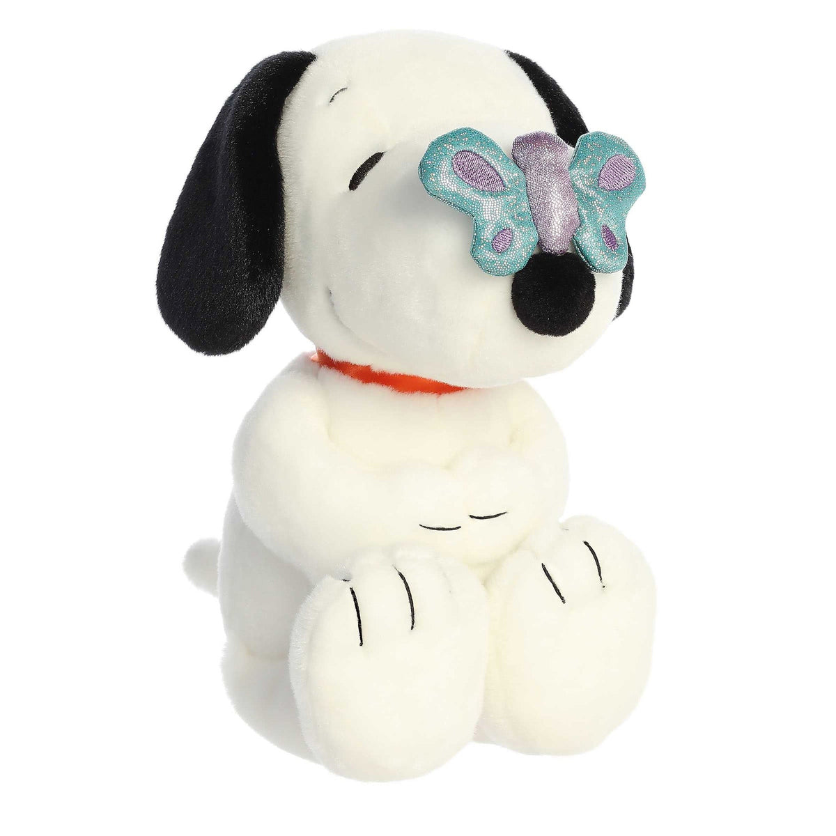 Aurora World Plushes Snoopy with Butterfly Plush, Peanuts, 11 Inches, 1 Count 092943404915