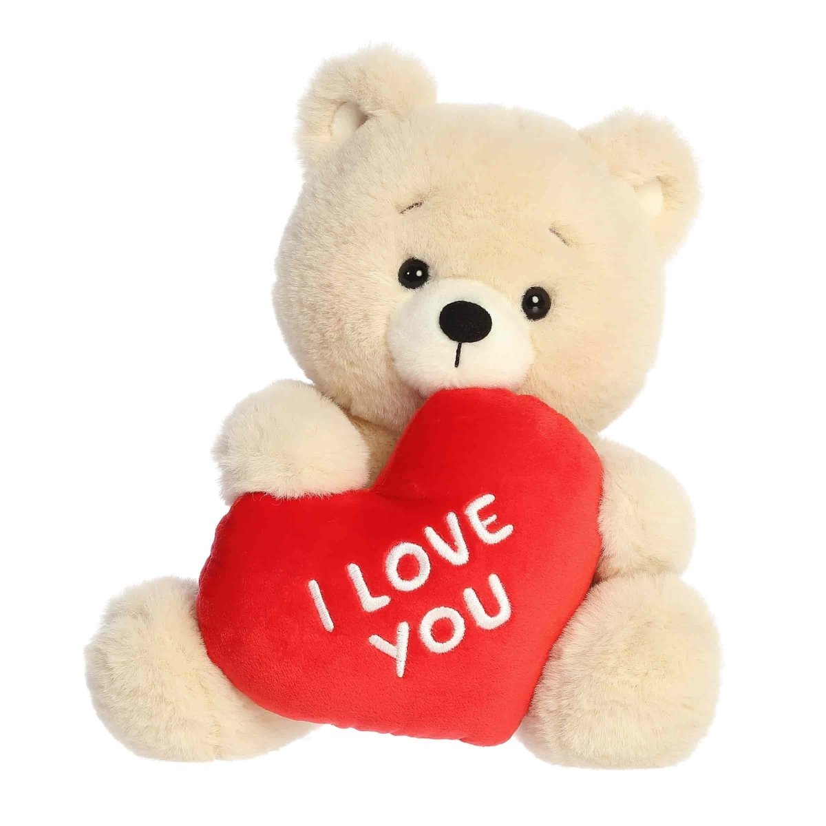 Aurora World Valentine's Day Beary Sweet Bear Plush, Vanilla Cream, 10 Inches, 1 Count 092943773219