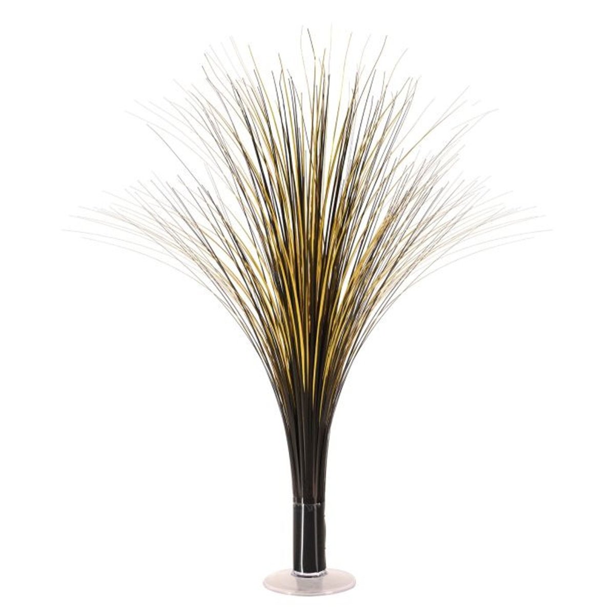 BEISTLE COMPANY Decorations Metallic Spray Centerpiece, Black and Gold, 19 Inches, 1 Count 034689214960