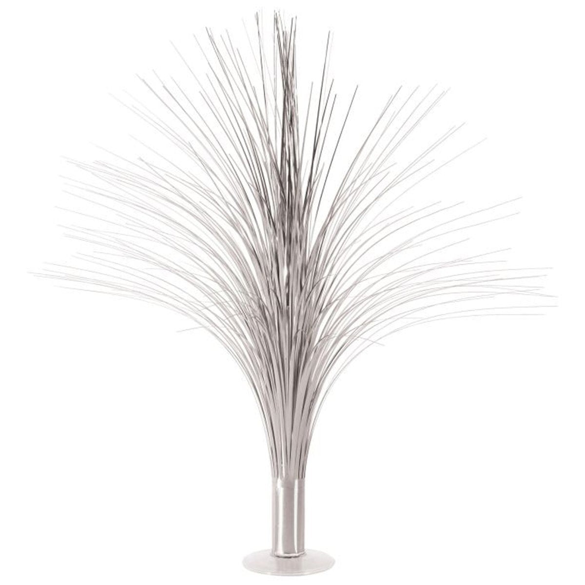 BEISTLE COMPANY Decorations Metallic Spray Centerpiece, Silver, 19 Inches, 1 Count 034689214854