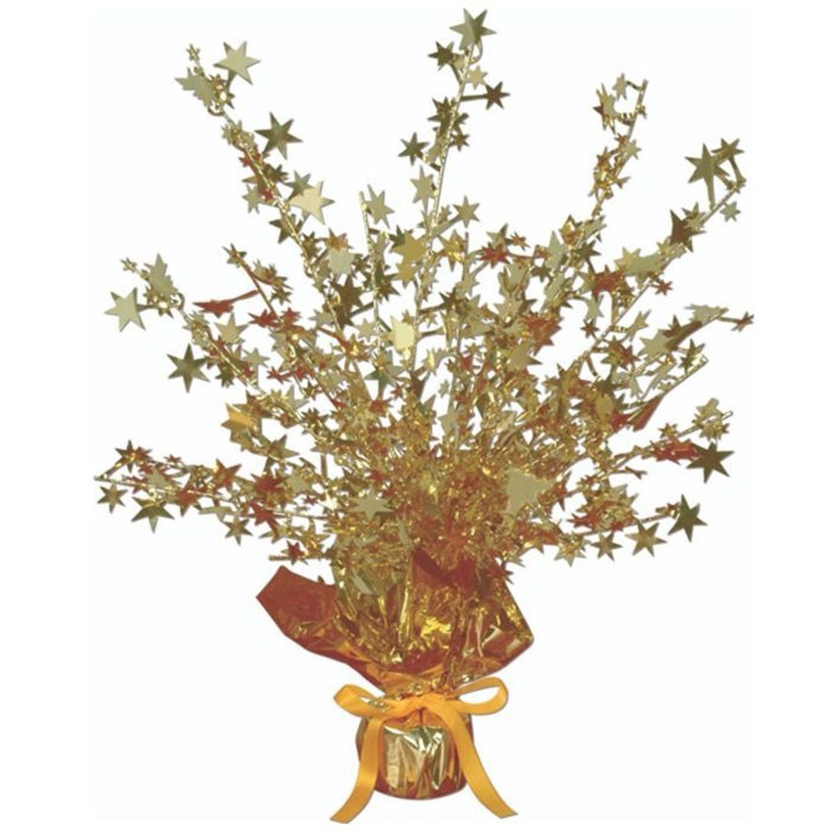 BEISTLE COMPANY Decorations Star Gleam' N Burst Centerpiece, Gold, 15 Inches, 1 Count 034689118060