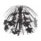 BEISTLE COMPANY Graduation Black Grad Cap Mini Cascade Centerpiece, 7.5 Inches, 1 Count 034689257929