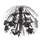 BEISTLE COMPANY Graduation Black Grad Cap Mini Cascade Centerpiece, 7.5 Inches, 1 Count 034689257929