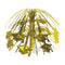 BEISTLE COMPANY Graduation Gold Grad Cap Mini Cascade Centerpiece, 7.5 Inches, 1 Count 034689257943