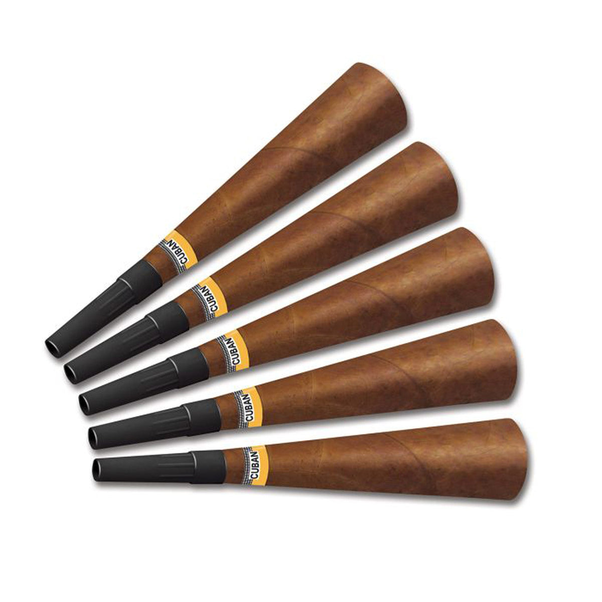 BEISTLE COMPANY Theme Party Cigar Horns, 6 Count 034689234906