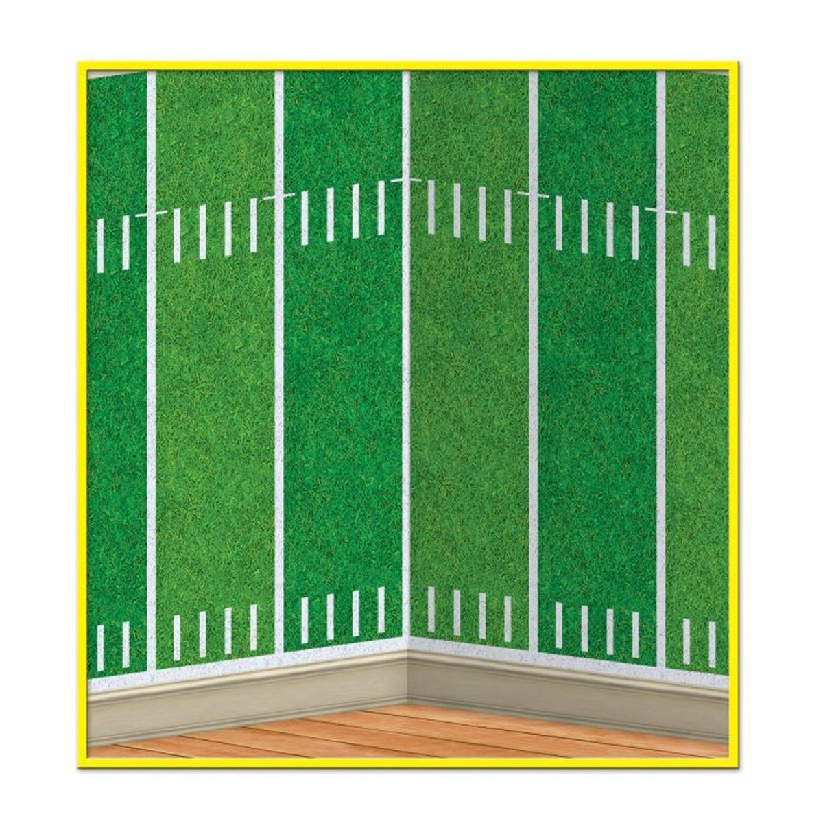 BEISTLE COMPANY Theme Party Football Field Backdrop, 48 x 360 Inches, 1 Count 034689521259