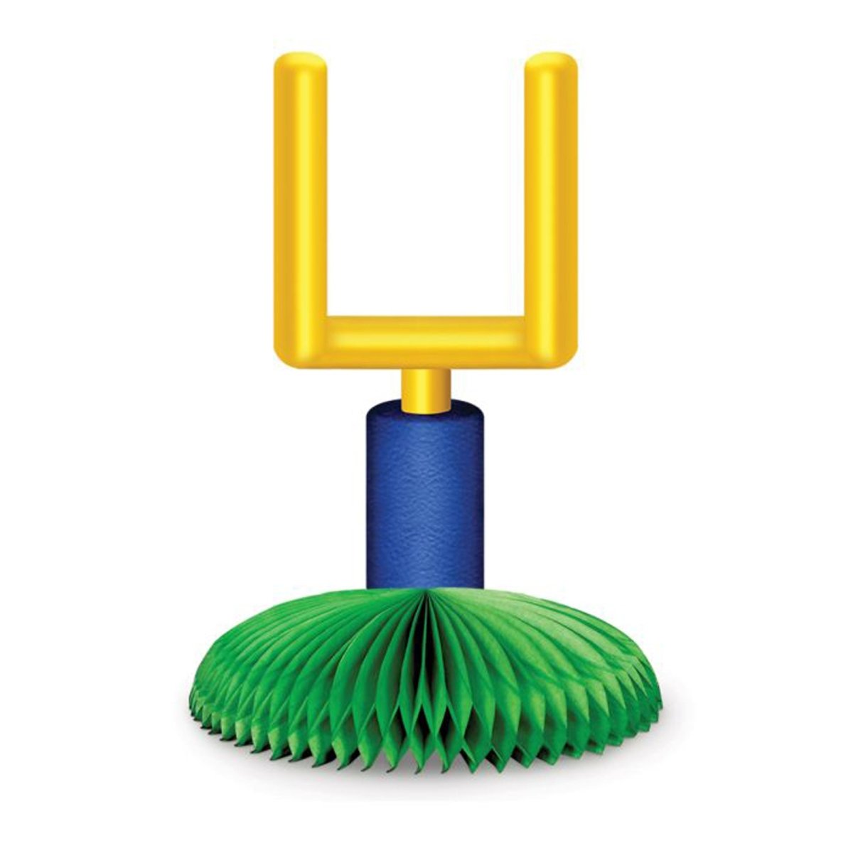 BEISTLE COMPANY Theme Party Football Goal Post Centerpiece, 9 Inches, 1 Count 034689550174