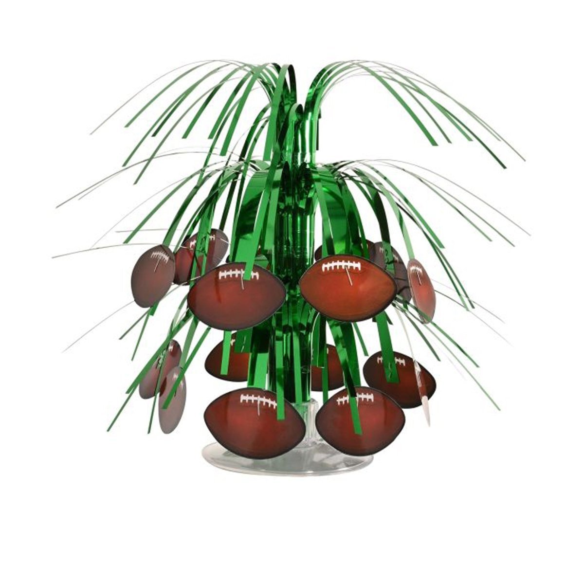 BEISTLE COMPANY Theme Party Football Mini Cascade Centerpiece, 7.5 Inches, 1 Count 034689047469
