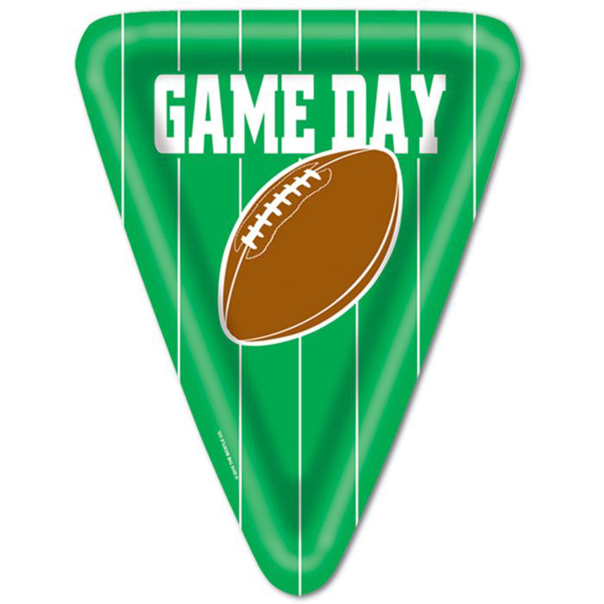 BEISTLE COMPANY Theme Party Game Day Party Large Triangular Plates, 10 Inches, 8 Count 034689580164