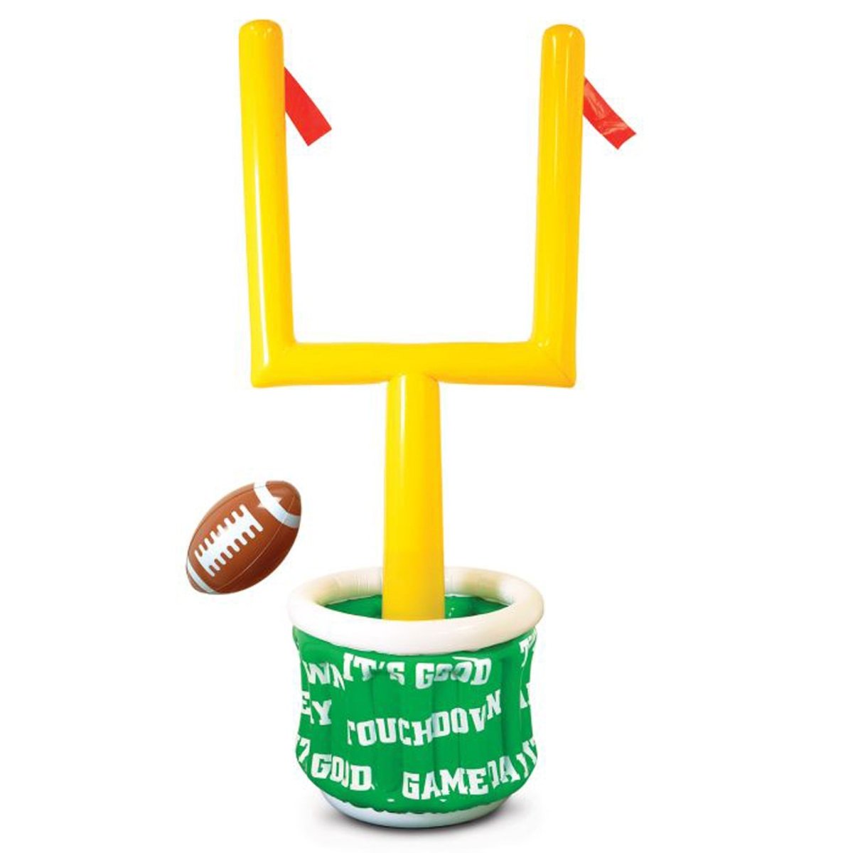 BEISTLE COMPANY Theme Party Inflatable Goal Post Cooler with Football, 28 x 74 Inches, 1 Count 034689500834