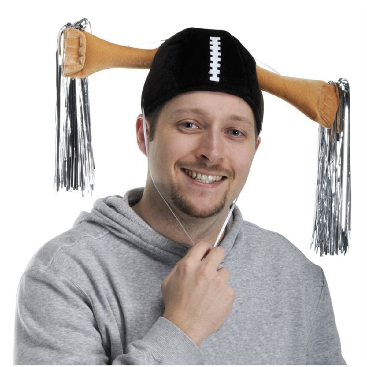 BEISTLE COMPANY Theme Party Plush Football Shaker Cap for Adults 034689602668