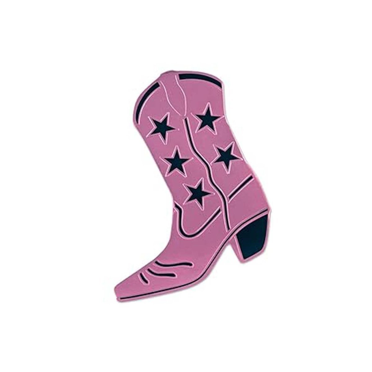 BEISTLE COMPANY Theme Party Western Pink Foil Cowboy Boots Cutout, 16 Inches, 1 Count 034689049029