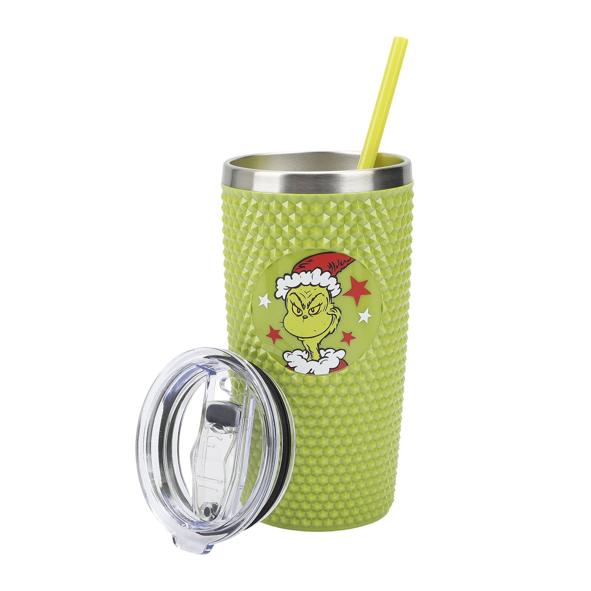 BIOWORLD Christmas Grinch Spike Tumbler, Dr. Seuss, 20 Oz, 1 Count