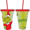 BIOWORLD Christmas Santa Grinch Tumbler with Straw, The Grinch, 16 Oz, 1 Count 013244637345