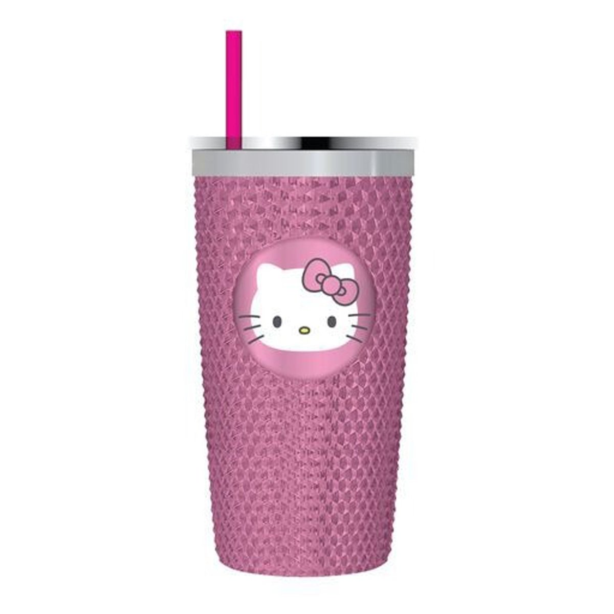 BIOWORLD Kids Birthday Hello Kitty Spike Tumbler, Sanrio, 20 Oz, 1 Count