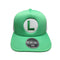 BIOWORLD Kids Birthday Luigi Green Snapback Cap with White Mesh Back for Adults, Super Mario 661261346254