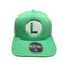 BIOWORLD Kids Birthday Luigi Green Snapback Cap with White Mesh Back for Adults, Super Mario 661261346254