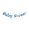 BK-Cowry Ningbo Trading CO Ltd Baby Shower Light Blue Baby Shower Diamond Letter Banner, 94 Inches, 1 Count 810120719214