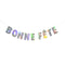 BK-Cowry Ningbo Trading CO Ltd General Birthday Iridescent "Bonne Fête" Foil Letter Banner, 94 Inches, 1 Count