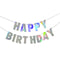 BK-Cowry Ningbo Trading CO Ltd General Birthday Iridescent Happy Birthday Foil Letter Banner, 94 Inches, 1 Count 810120715841