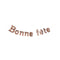BK-Cowry Ningbo Trading CO Ltd General Birthday Rose Gold "Bonne Fête" Diamond Letter Banner, 94 Inches, 1 Count 810120719221