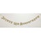 BK-Cowry Ningbo Trading CO Ltd Wedding Anniversary Gold "Joyeux 50e Anniversaire" Letter Banner, 94 Inches, 1 Count