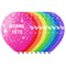 BK LATEX General Birthday Bright Rainbow "Bonne Fête" Latex Balloons, 12 Inches, 15 Count 840482502131
