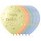 BK LATEX General Birthday Macaroon Happy Birthday Latex Balloons, Gold, 12 Inches, 15 Count 840482502155