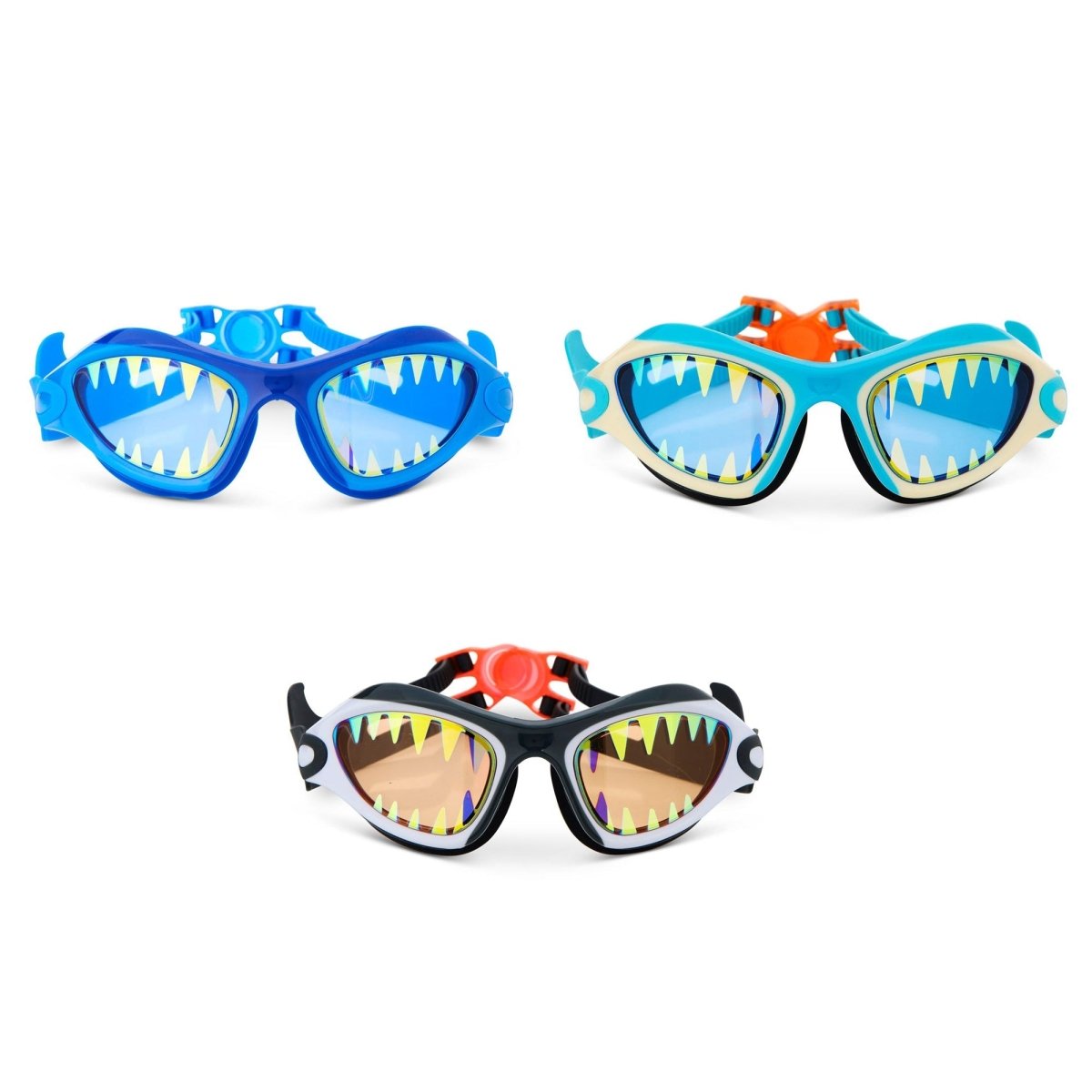 BLING2O Summer Megamouth Shark Swim Goggles for Kids, Assortment, 1 Count 810121612989