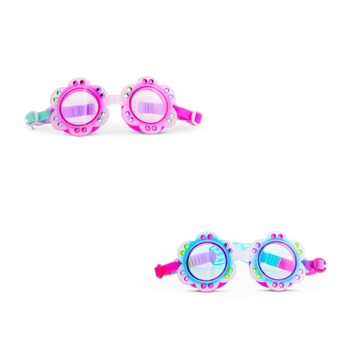 BLING2O Summer Petal Swim Goggles for Kids, Assortment, 1 Count 810121617281