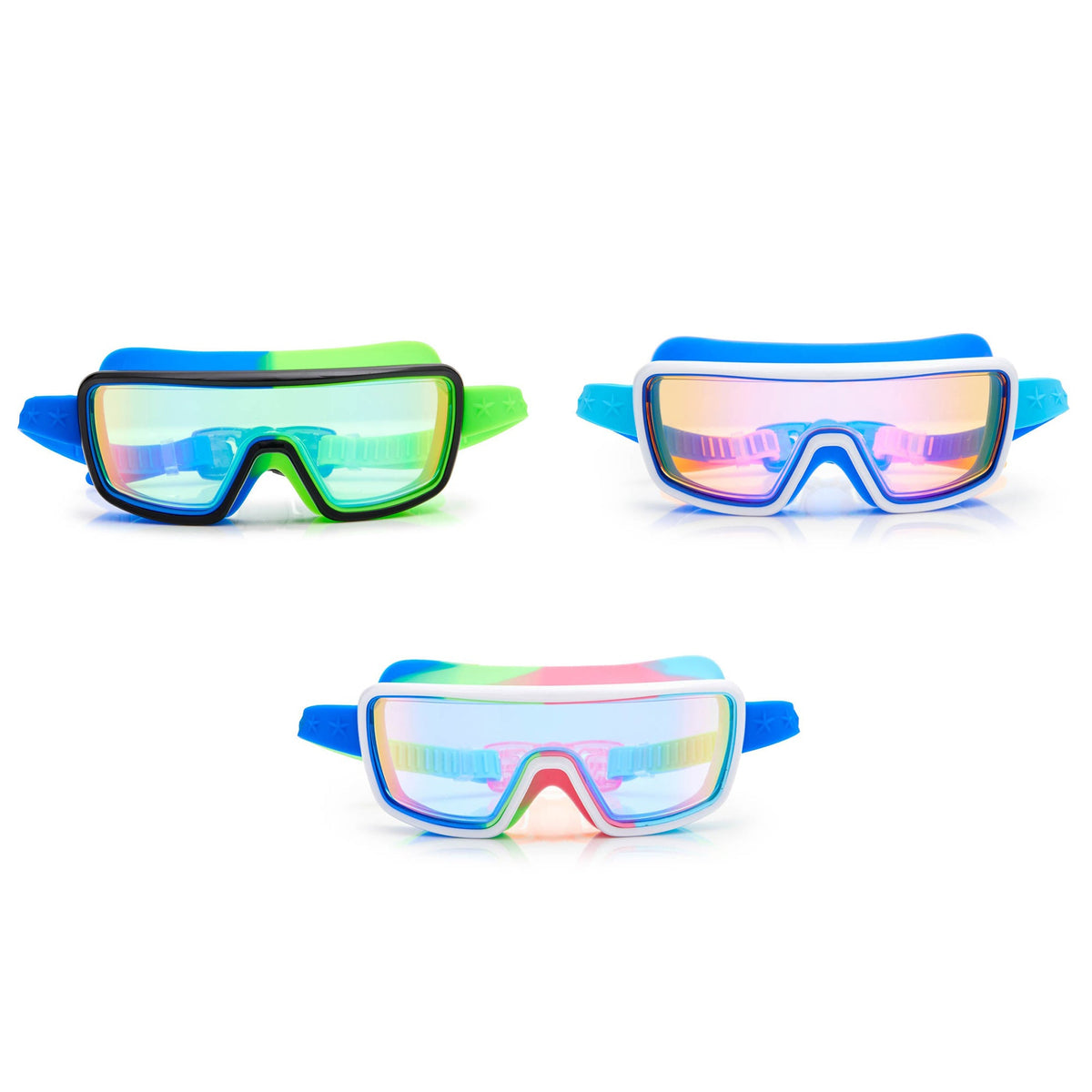 BLING2O Summer Prismatic Swim Mask for Kids, Assortment, 1 Count 850045540395
