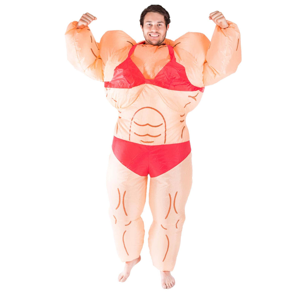 BODYSOCKS Costumes Inflatable Muscle Woman Costume for Adults 5060298046772