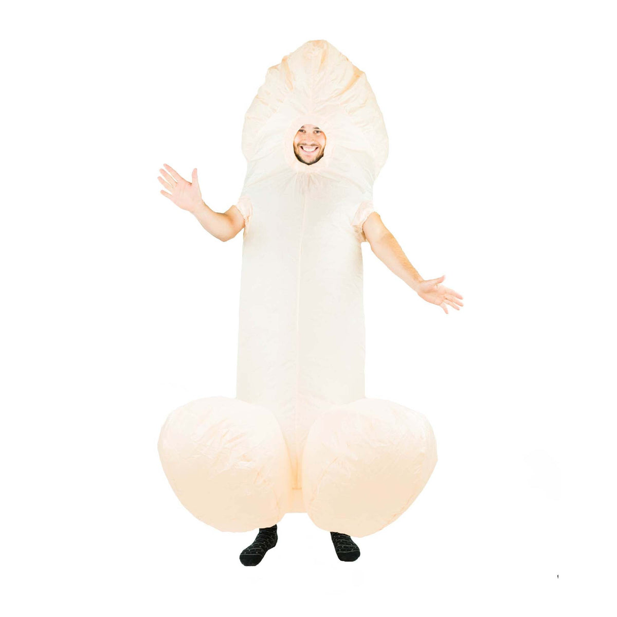 BODYSOCKS Costumes Inflatable White Penis Costume for Adults 5060298043436
