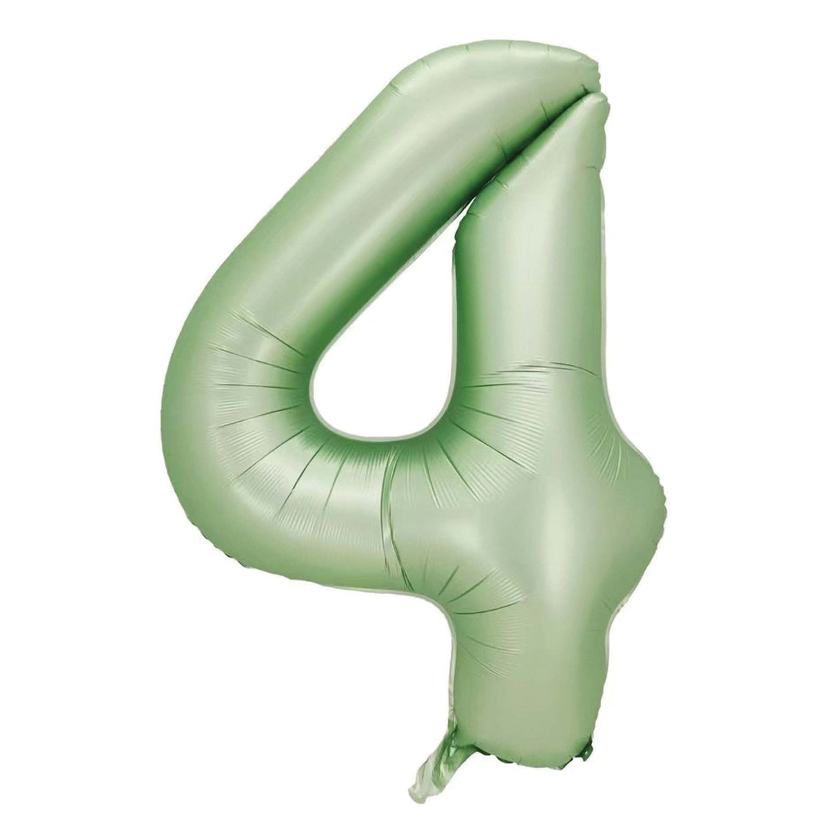 BOOMBA INTERNATIONAL TRADING CO,. LTD Balloons Eucalyptus Matte Green Number 4 Supershape Foil Balloon, 40 Inches, 1 Count 810077659885
