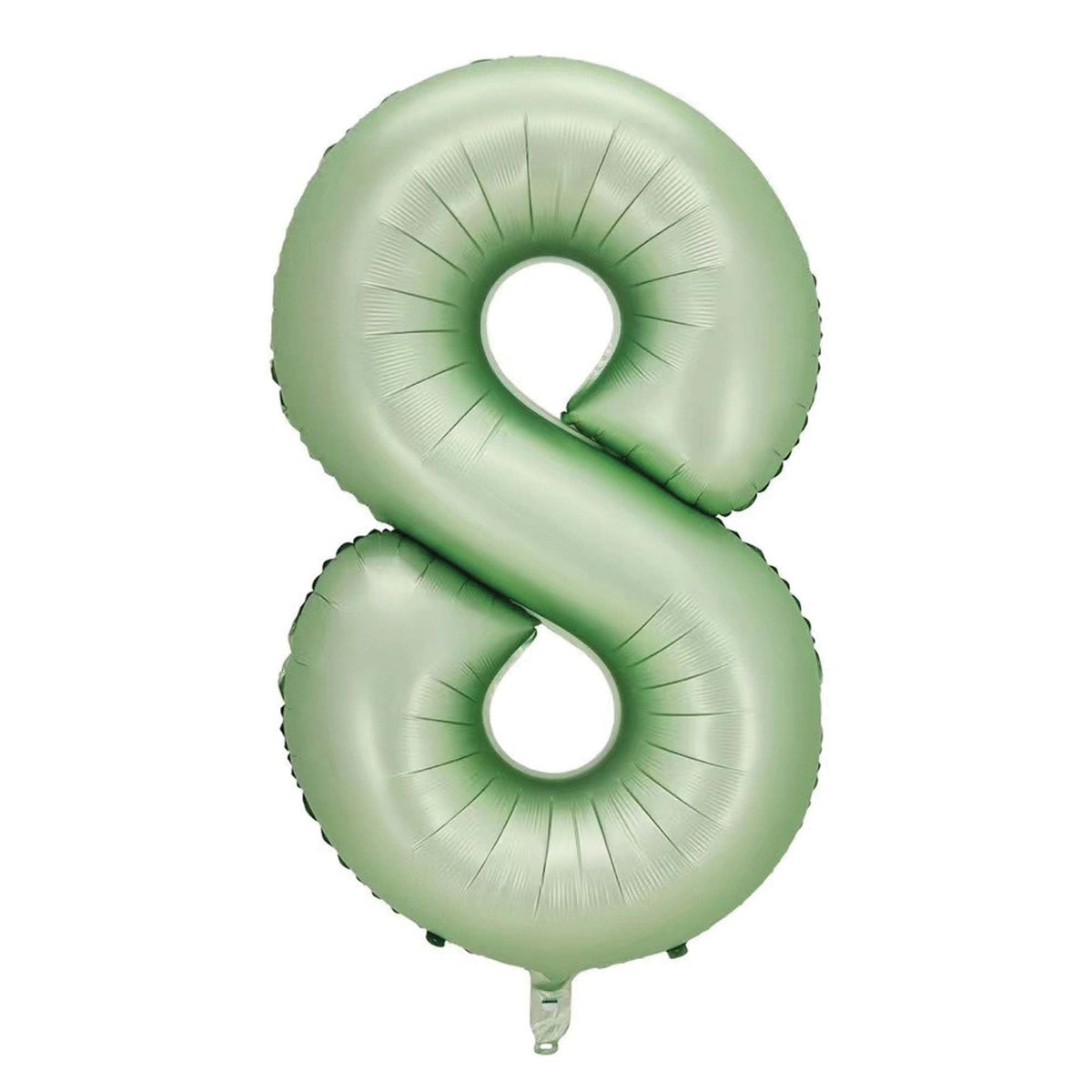 BOOMBA INTERNATIONAL TRADING CO,. LTD Balloons Eucalyptus Matte Green Number 8 Supershape Foil Balloon, 40 Inches, 1 Count 810077659922
