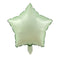 BOOMBA INTERNATIONAL TRADING CO,. LTD Balloons Matte Eucalyptus Green Star Shaped Foil Balloon, 18 Inches, 1 Count 810120714196