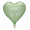 BOOMBA INTERNATIONAL TRADING CO,. LTD Balloons Matte Eucalyptus Heart Shaped Foil Balloon, 18 Inches, 1 Count