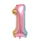 BOOMBA INTERNATIONAL TRADING CO,. LTD Balloons Ombre Pastel Number 1 Foil Balloon, 40 Inches, 1 Count 850023088864