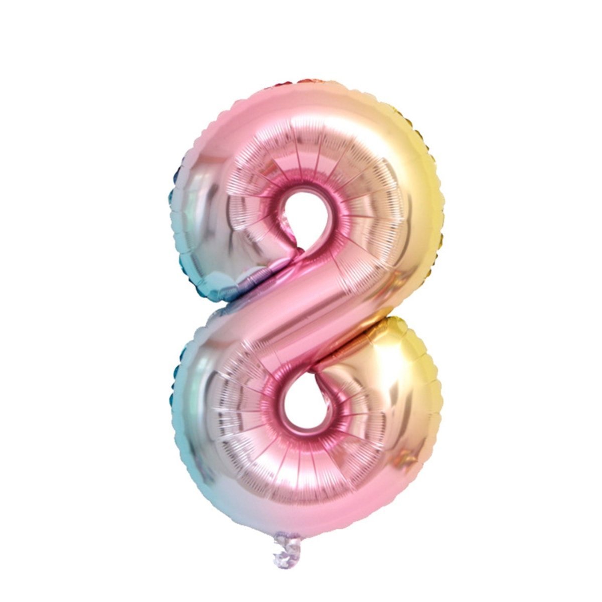 BOOMBA INTERNATIONAL TRADING CO,. LTD Balloons Ombre Pastel Number 8 Foil Balloon, 40 Inches, 1 Count 850023088932