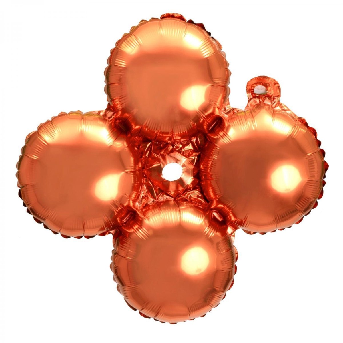 BOOMBA INTERNATIONAL TRADING CO,. LTD Balloons Orange Bulk Quad Foil Balloon, 18 Inches, 1 Count 810120718170