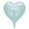 BOOMBA INTERNATIONAL TRADING CO,. LTD Balloons Pastel Light Blue Heart Shaped Foil Balloon, 18 Inches, 1 Count